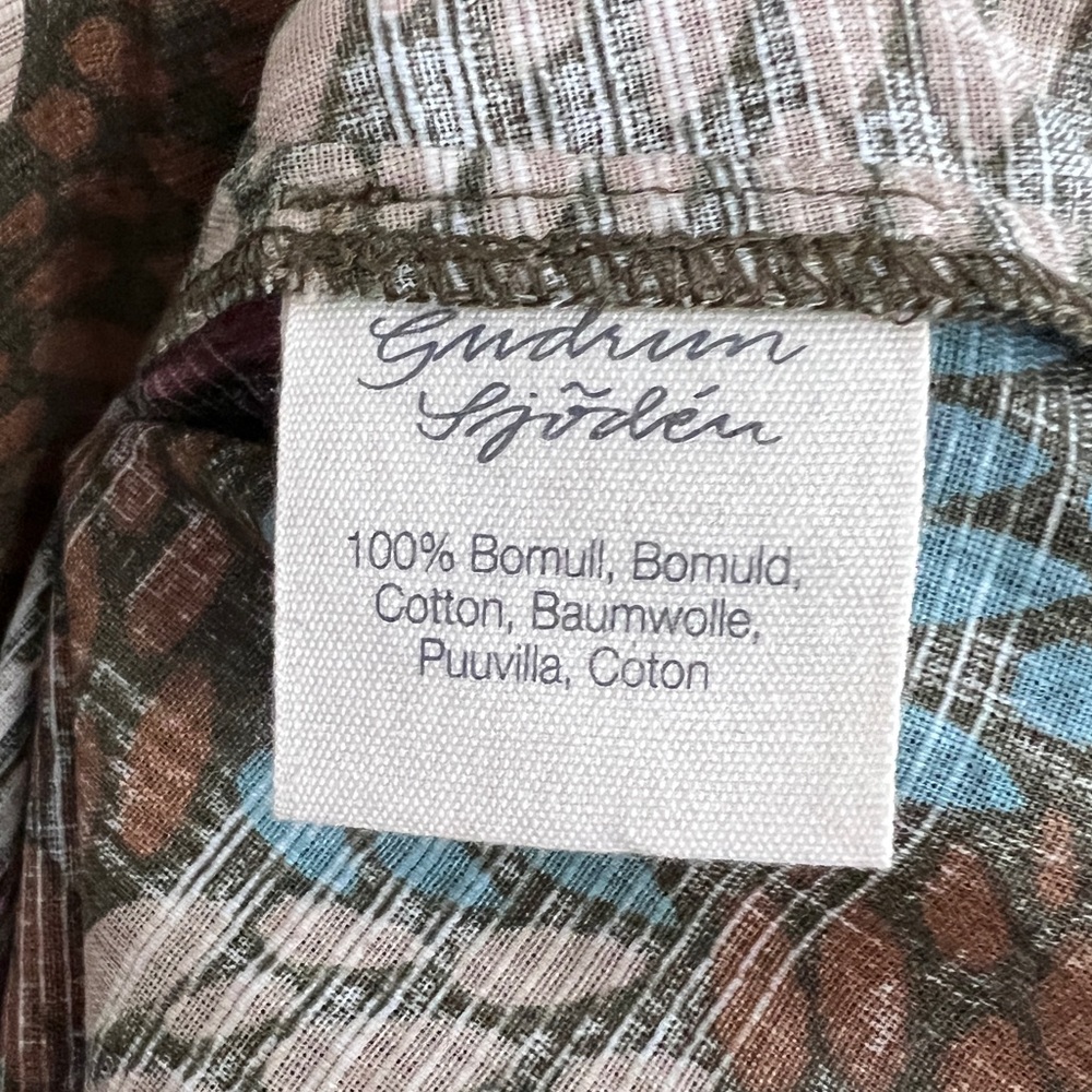 Gudrun Sjödén Print Cotton Dress NWOT - Picture 3 of 4